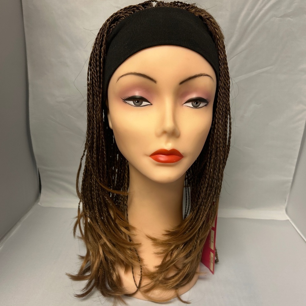 Headband with twist braid wig NWT